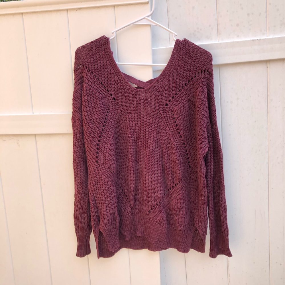 Charlotte Russe Sweater Cross back